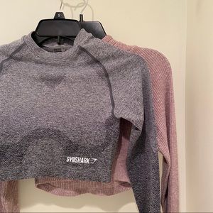 ✨PRICE DROP✨ Two (2) GYMSHARK workout crop tops